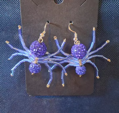 plant/Spider earrings-0-thumbnail