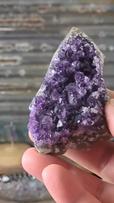plant/Amethyst Cluster Uruguay ~128 Grams-0-thumbnail