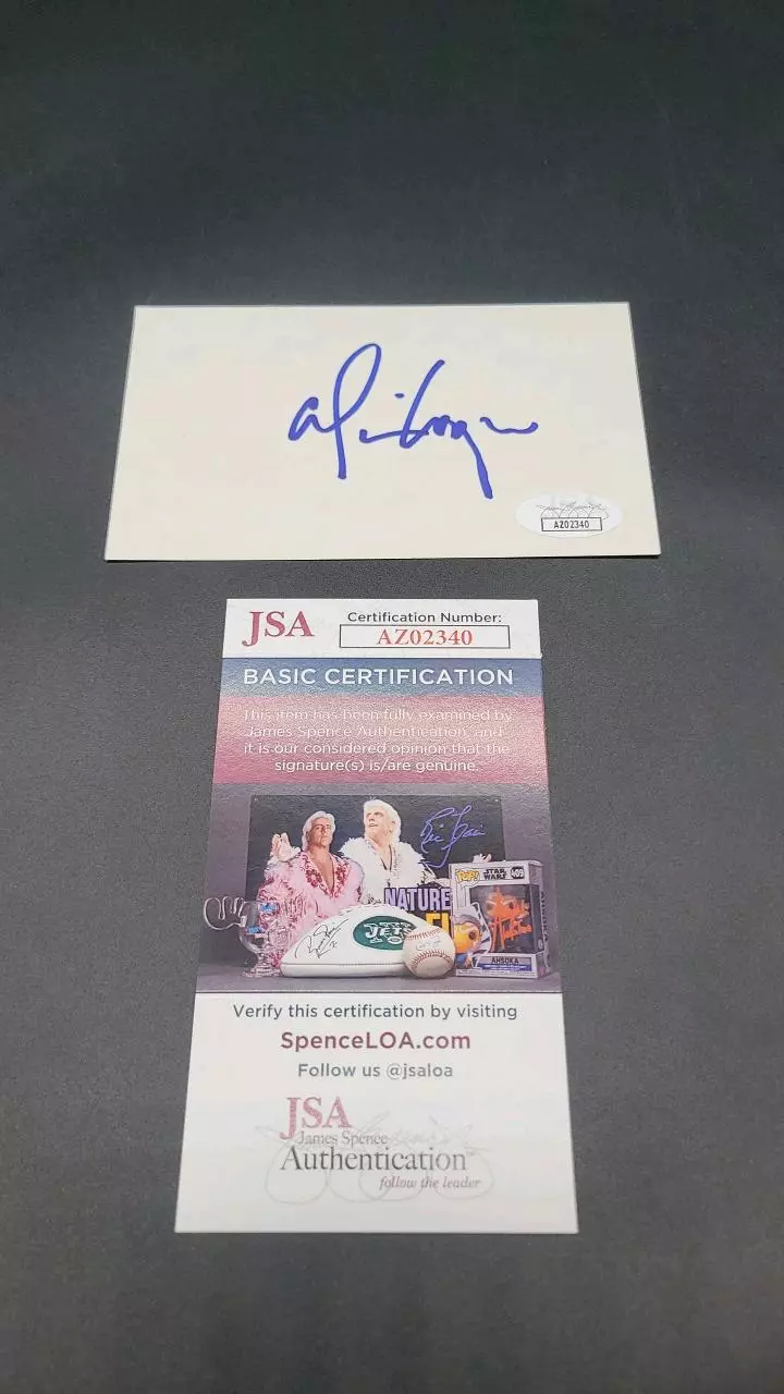 Aloce Cooper autographed Index Card JSA COA thumbnail