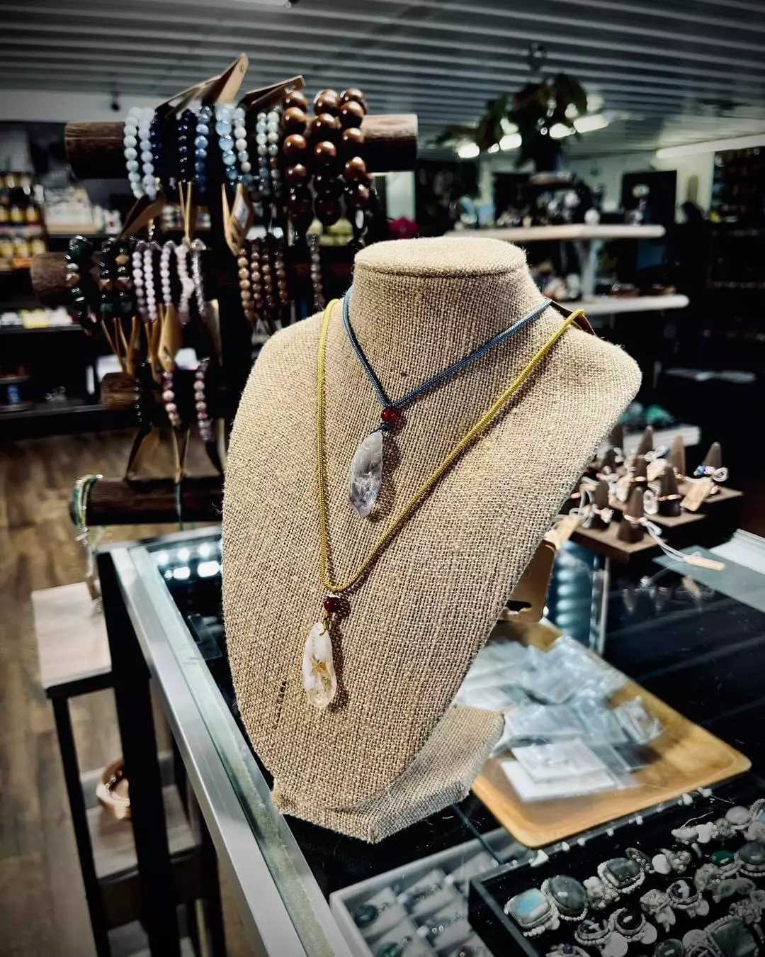 Amethyst or HTA citrine necklace thumbnail