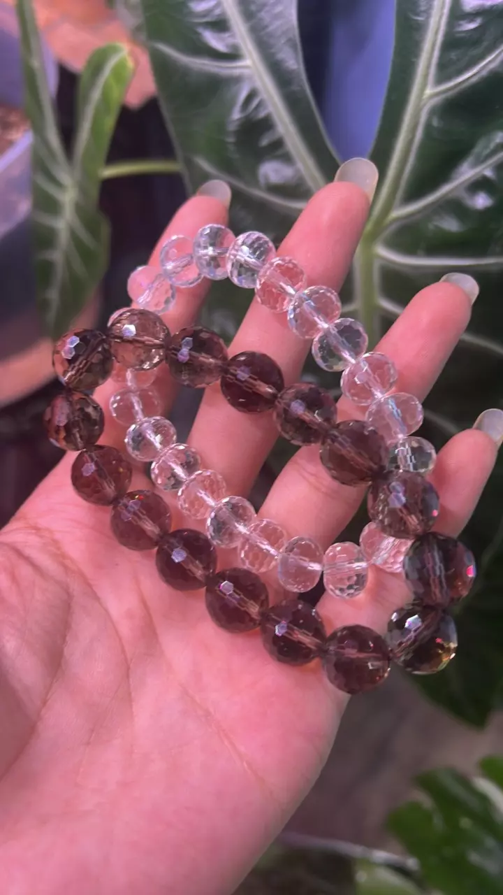 Smoky & Clear Quartz Bracelet thumbnail