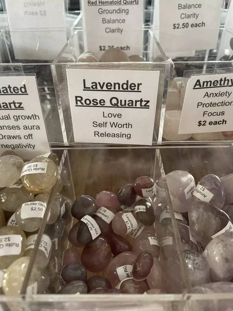 Lavender Rose Quartz Tumbled Stones thumbnail