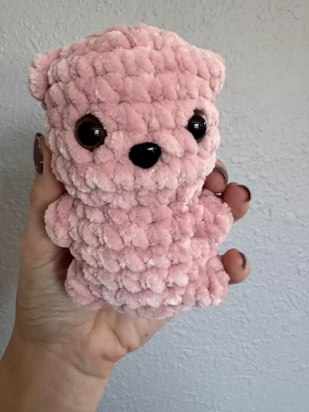 Little Pink Velvet Bear Plush thumbnail