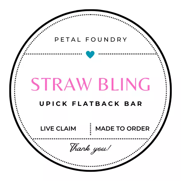 STRAW BLING - UPICK FLATBACK BAR thumbnail