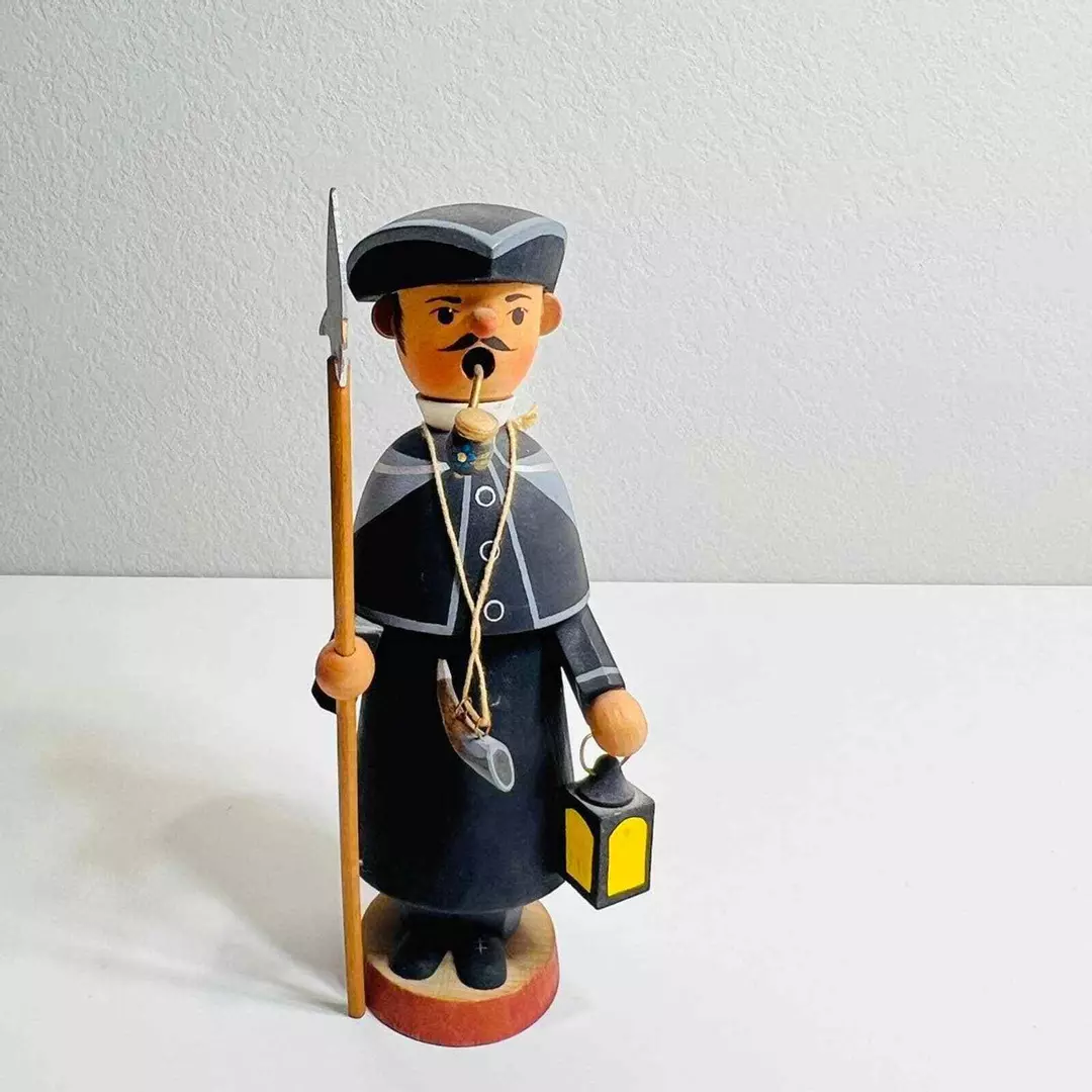 German Figurine Town Crier Smoker German Town Guard Vintage Home Decor thumbnail