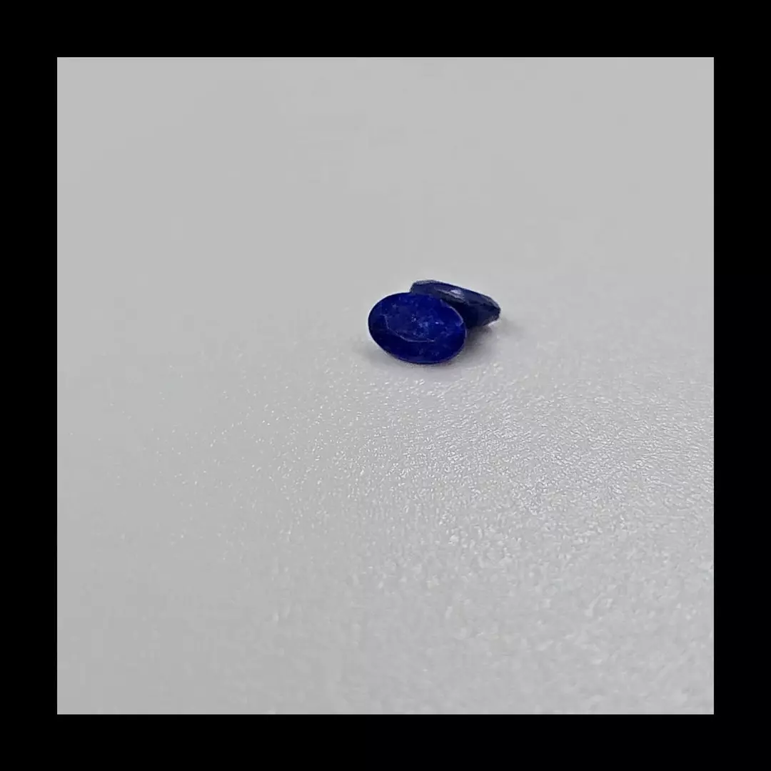 #126 Lapis Lazuli Loose Gemstones x 2 app. 0.80 ctw. thumbnail