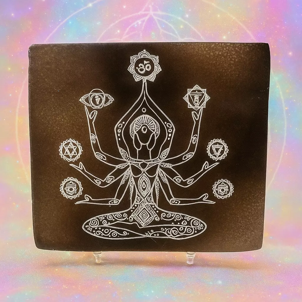 Chakra selenite cleansing plate thumbnail