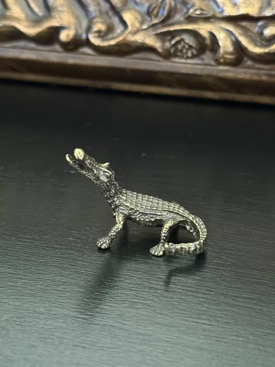 Mini Brass Alligator thumbnail
