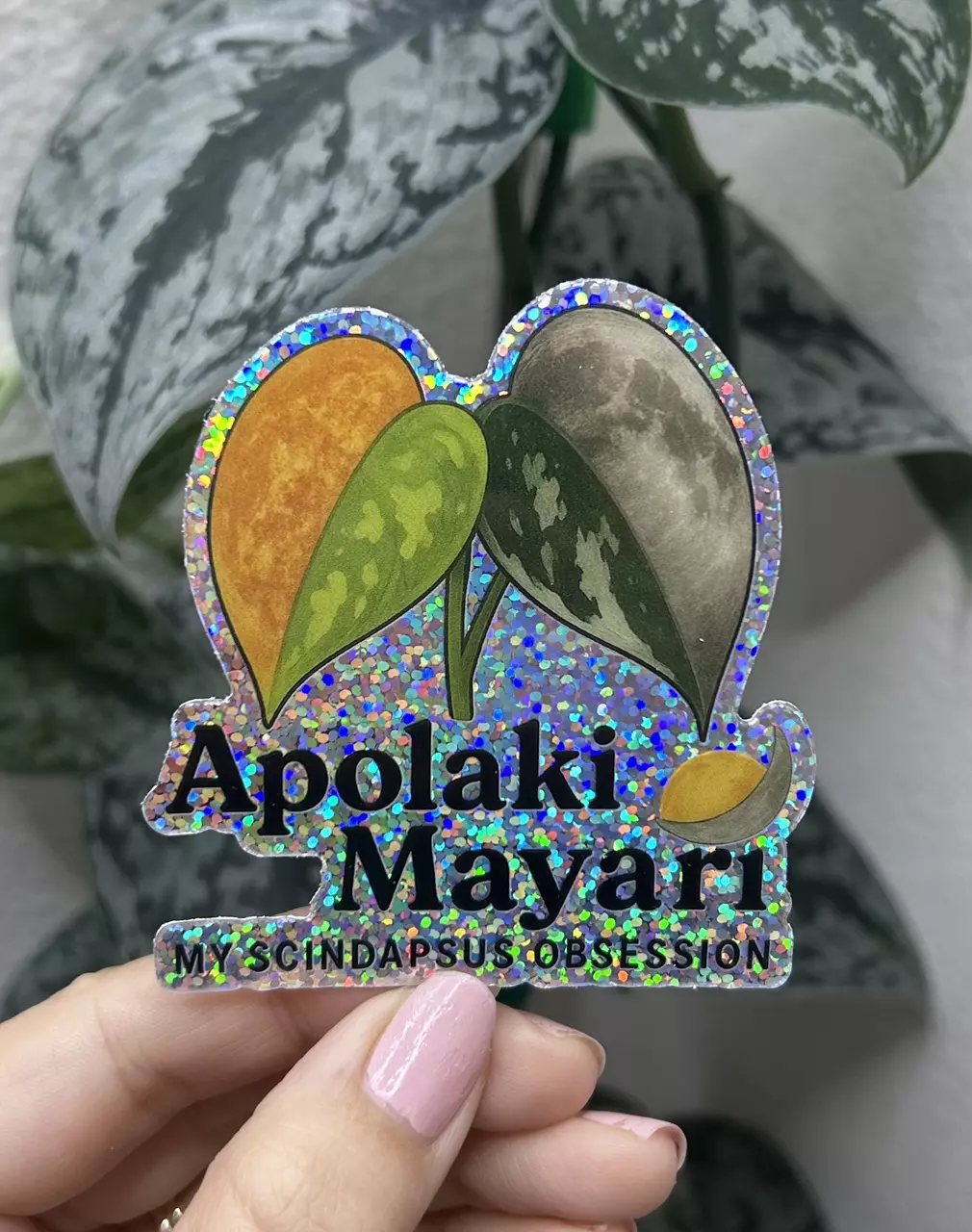 Apolaki & Mayari Glitter Sticker thumbnail