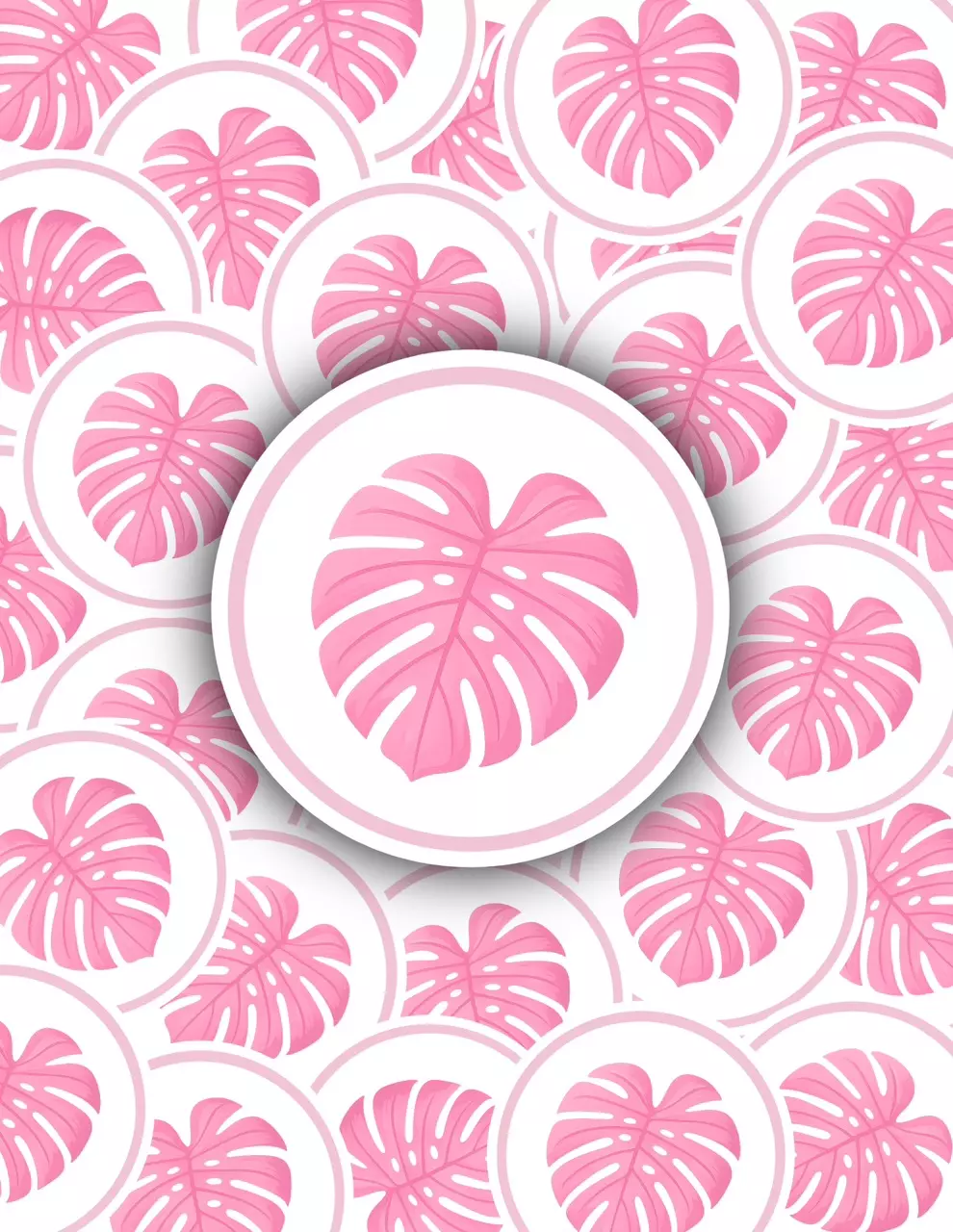 Monstera Sticker 🩷 thumbnail