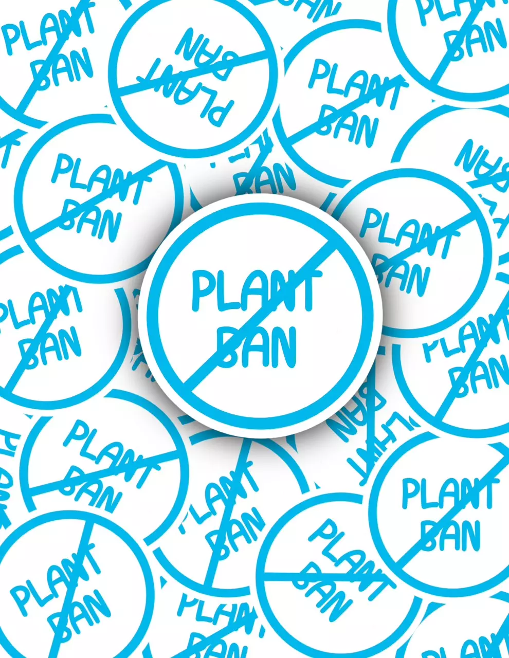Anti Plant Ban Sticker thumbnail