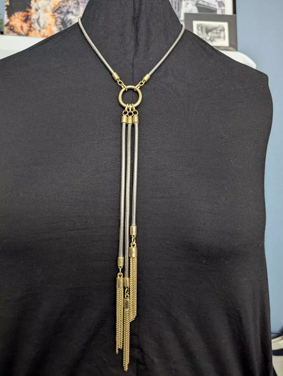 NWT Unique Chicos Choker Style Necklace thumbnail