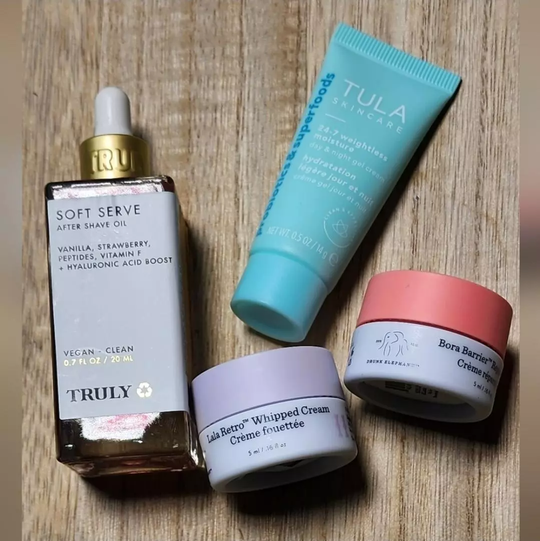 Truly Soft Serve After Shave Oil, Drunk Elephant Lala Retro & Bora Barrier, Tula thumbnail