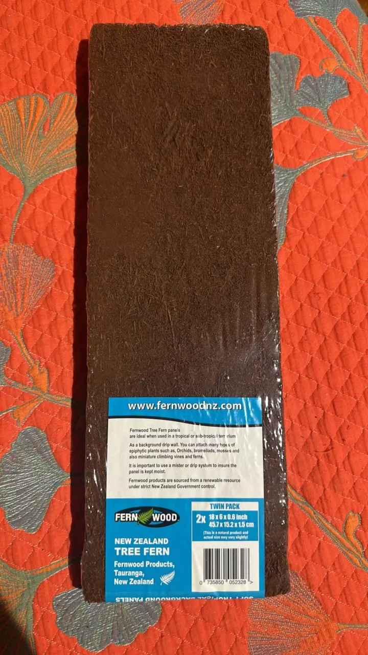 18”x6”x.06” Fernwood tree fern fiber twin pack background panels thumbnail