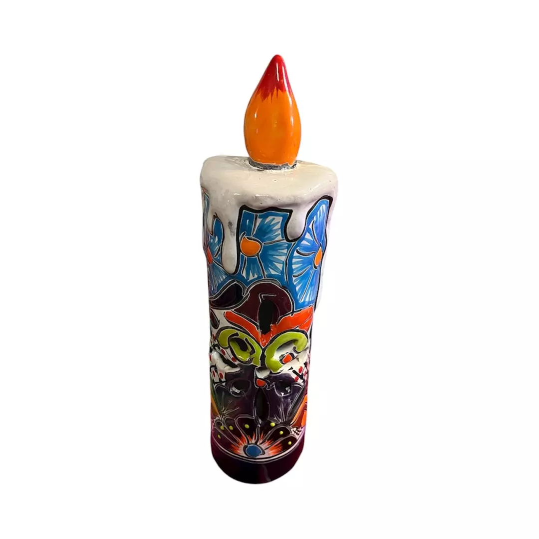 Item # 741 Talavera Candle. thumbnail