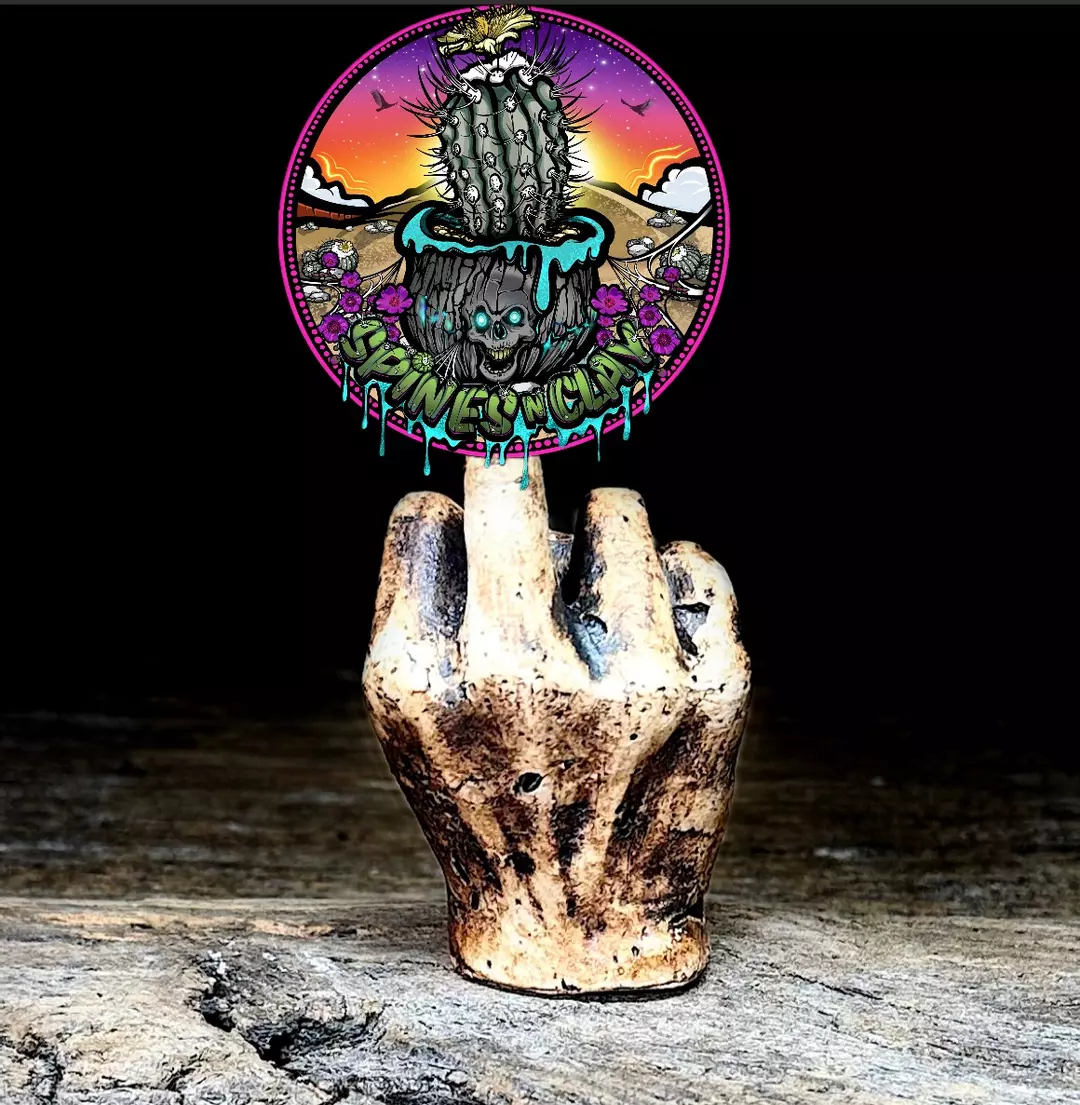 Ceramic "Finger" Staging Piece (Bone) thumbnail