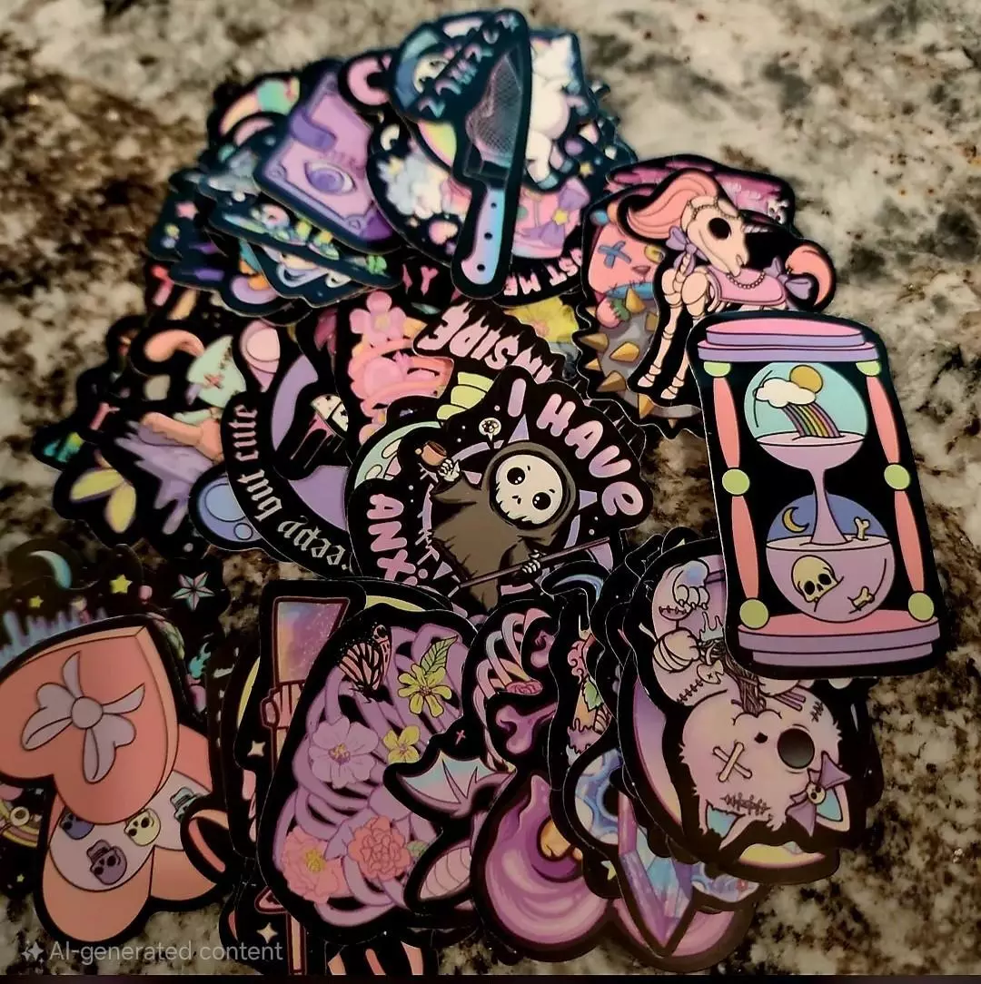 Purple Gothic Stickers thumbnail