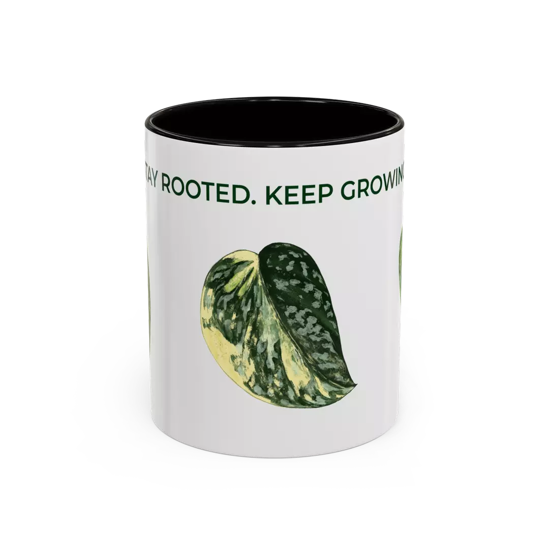 Stay Rooted. Keep Growing Mug - BLACK thumbnail