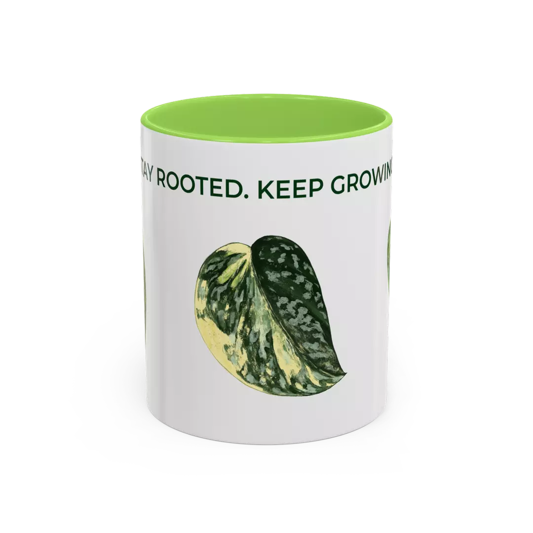 Stay Rooted. Keep Growing Mug - LIGHT GREEN thumbnail