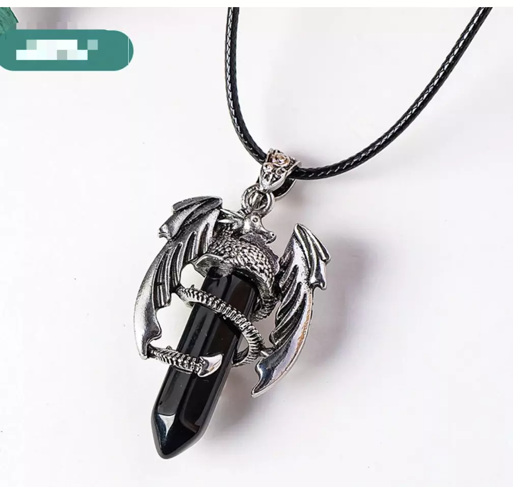 Natural Crystal Dragon Pendant -QT2511A53 thumbnail