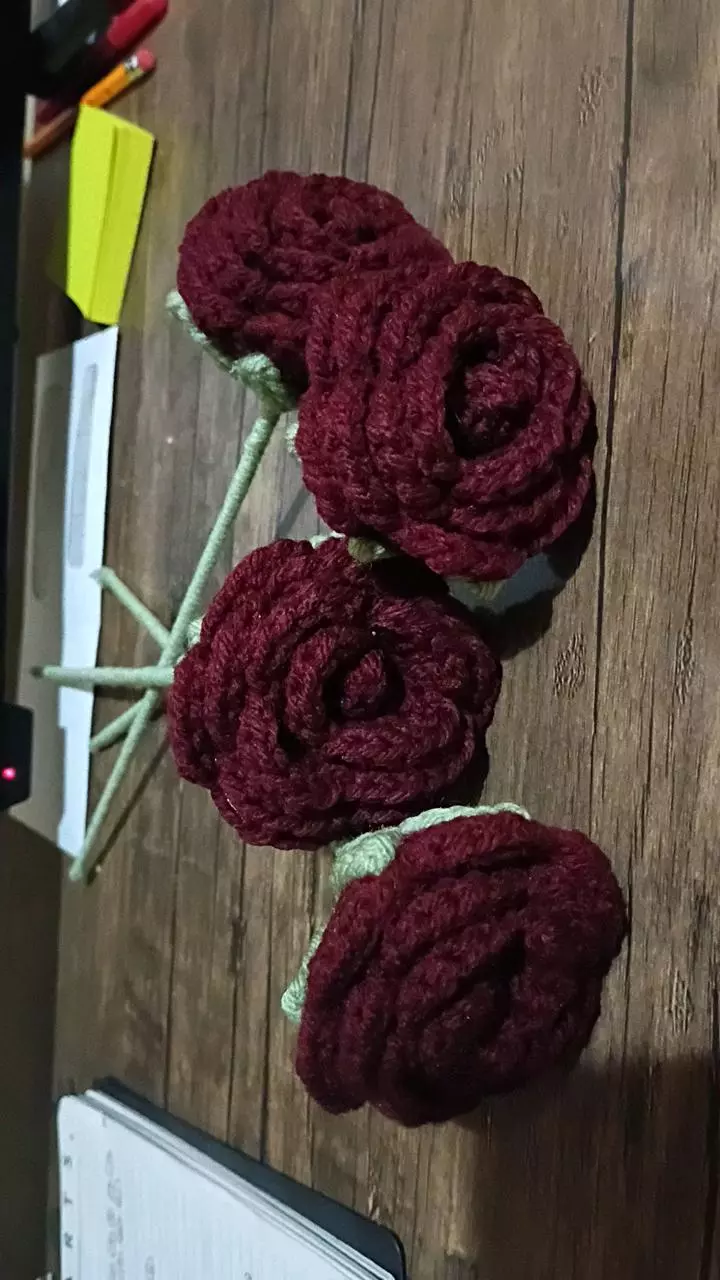Single Dark Red Rose thumbnail