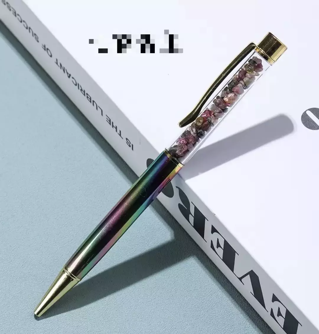 Natural Crystal Chip Metal Ballpoint Pen -QT2511A55 thumbnail