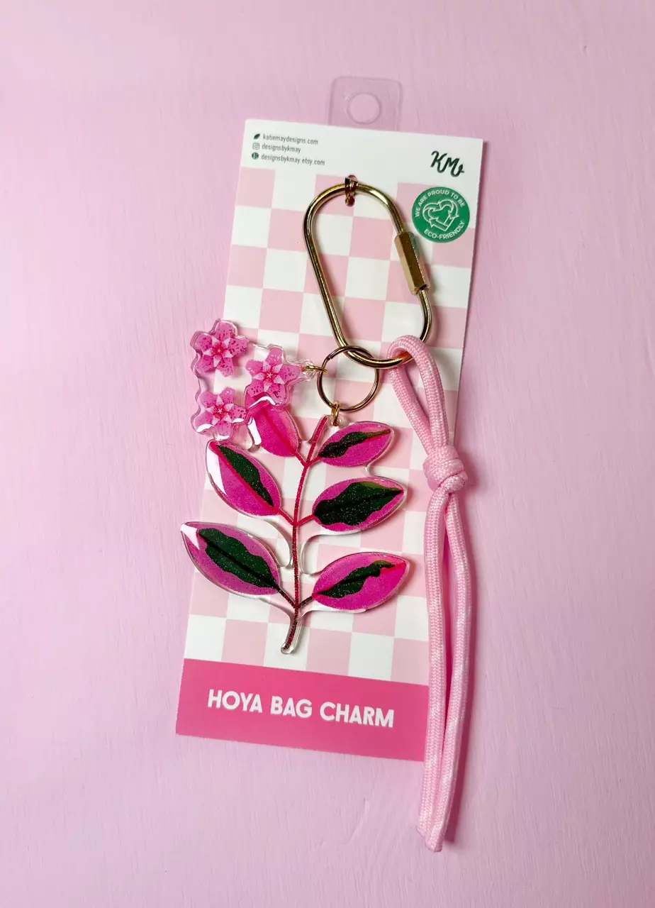 Pink Hoya Bag Charm thumbnail