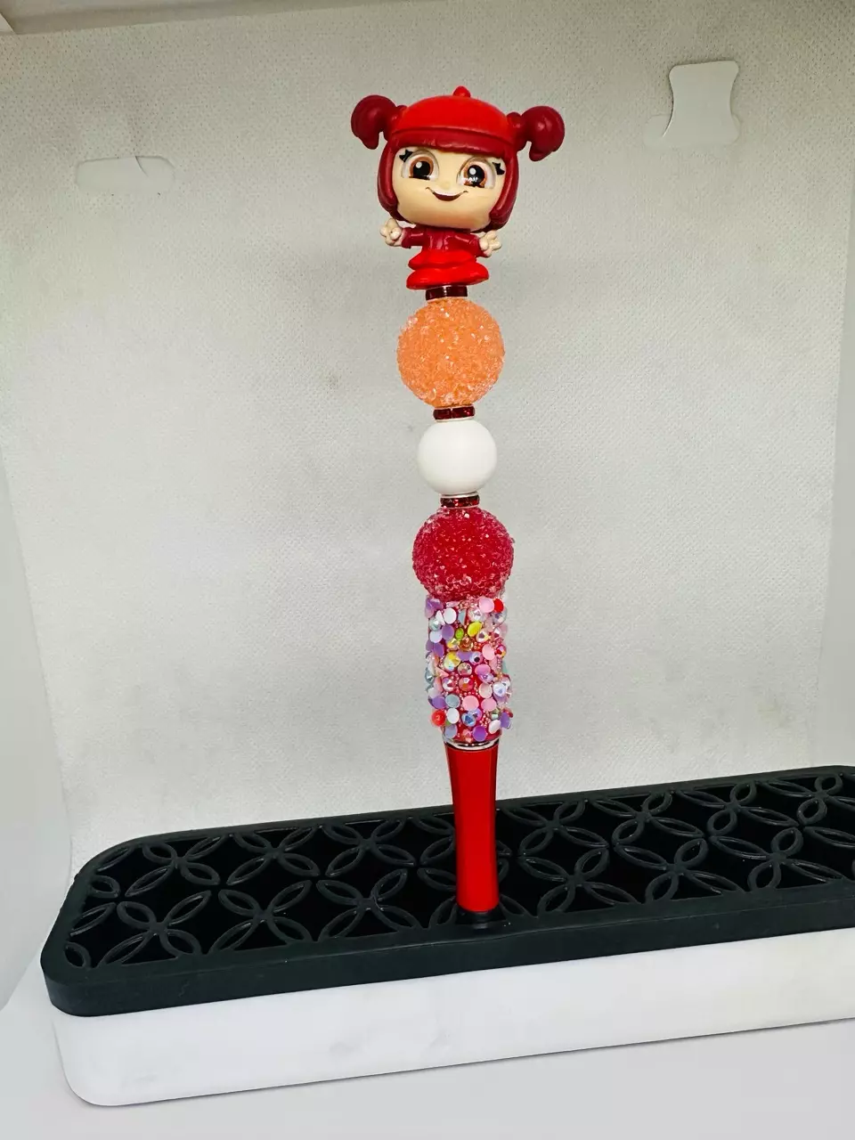 Disney DOORABLE Beaded Pen - Jubileena Bing-Bing from Wreck it Ralph - Handmade thumbnail
