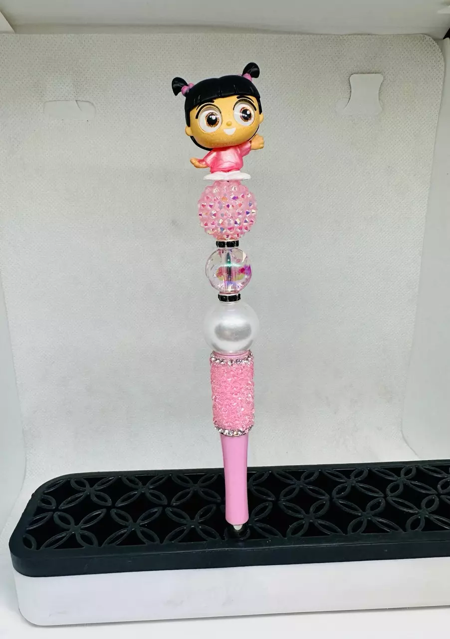 Disney DOORABLE Beaded Pen - Boo from Monsters Inc - Handmade thumbnail
