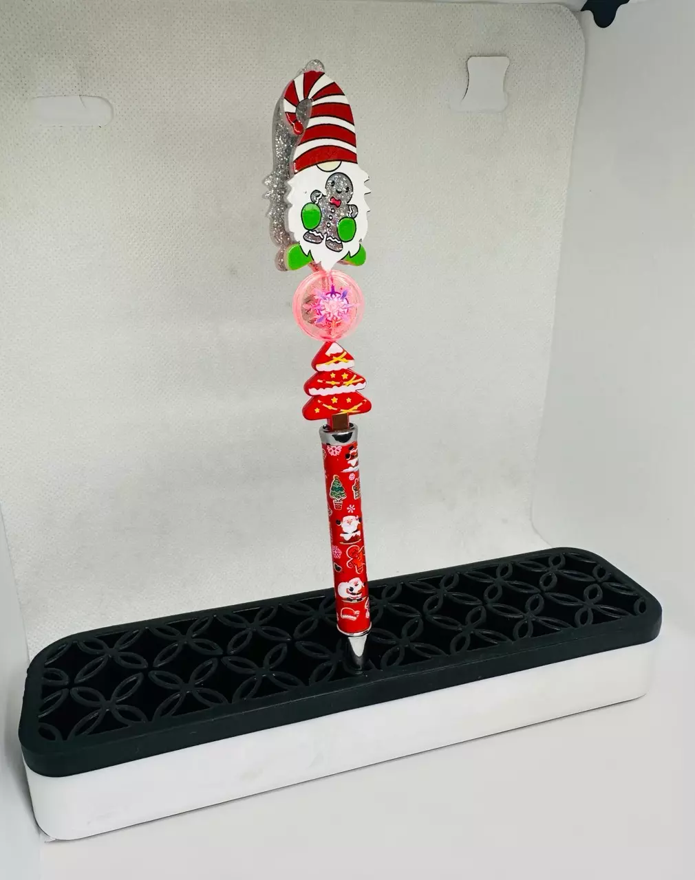 Christmas Beadable Pen middle bead lights up thumbnail