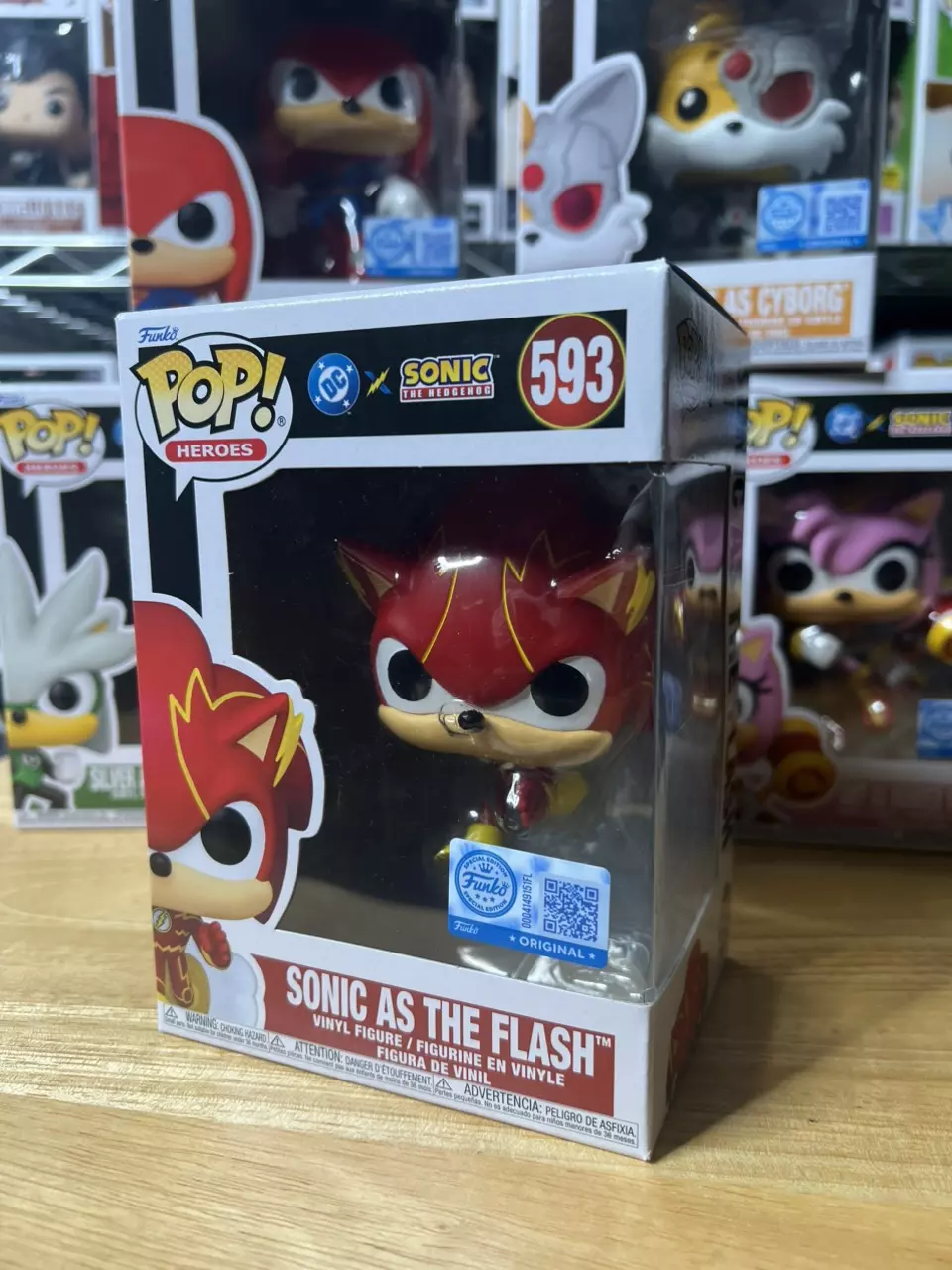Funko Pop: SONIC as the FLASH #593 DC x Sonic the Hedgehog Target Exclusive thumbnail