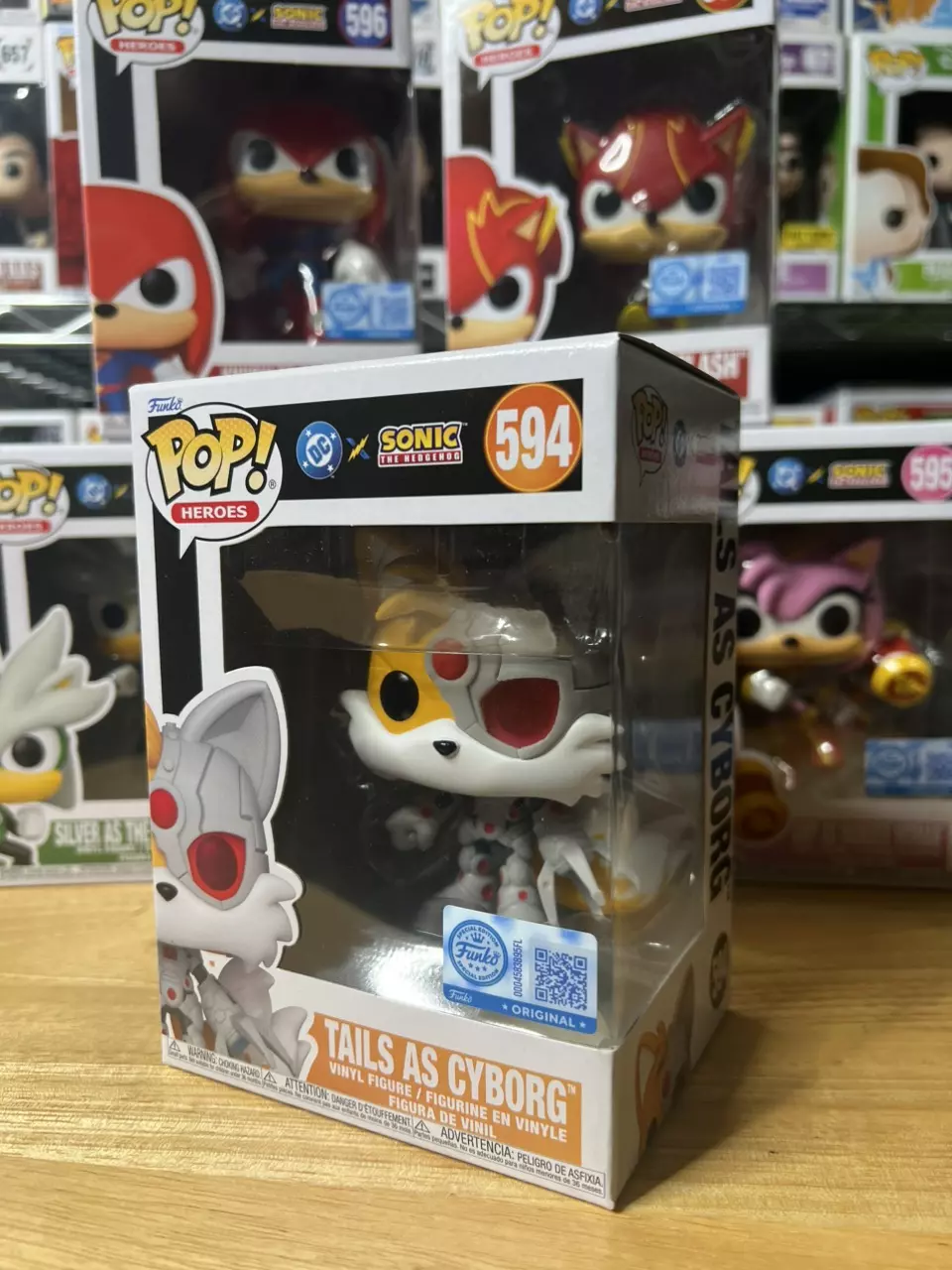 Tails as Cyborg #594 Funko Pop! DC x Sonic the Hedgehog Target Exclusive thumbnail