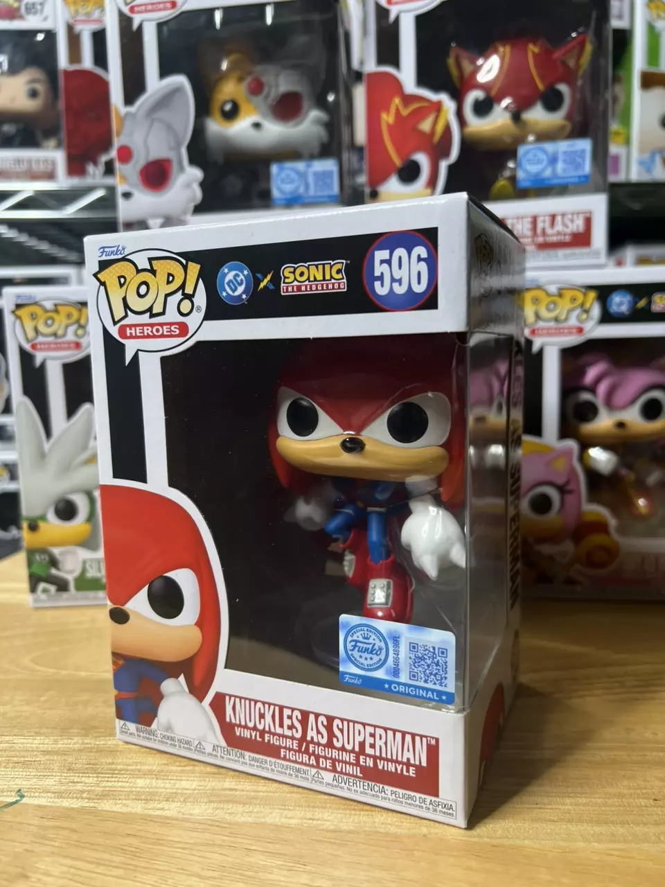 Funko Pop! DC Comics X Sonic - Knuckles As Superman #596 thumbnail