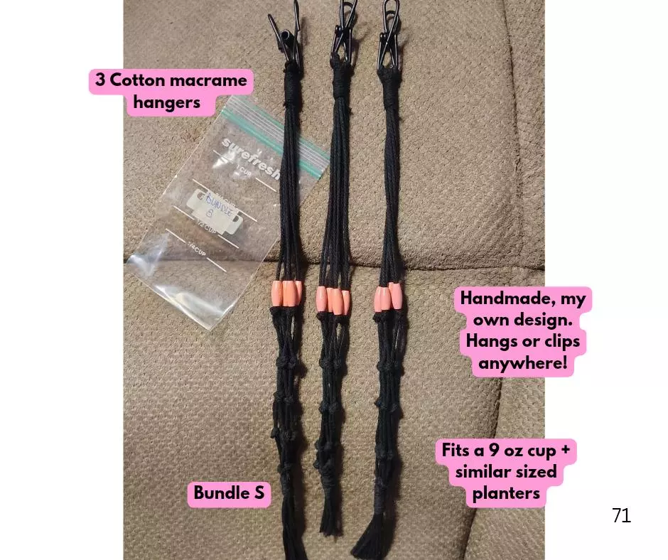 Mini Macrame Plant Hangers thumbnail