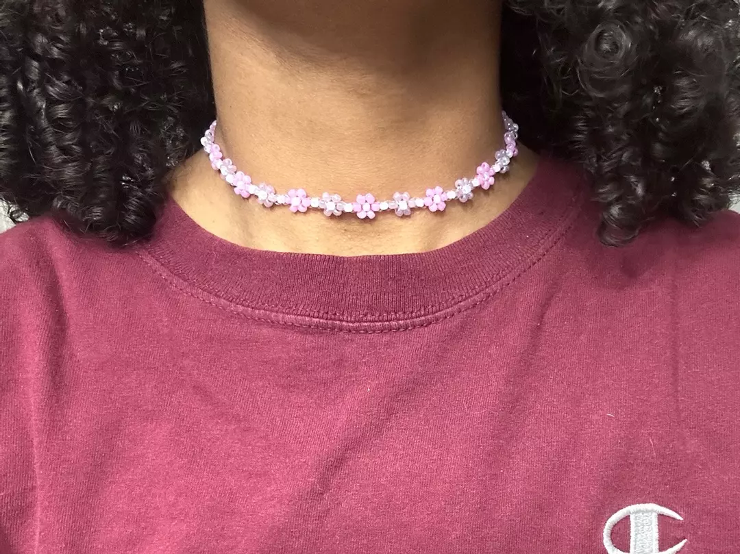 Beaded Flower Choker thumbnail
