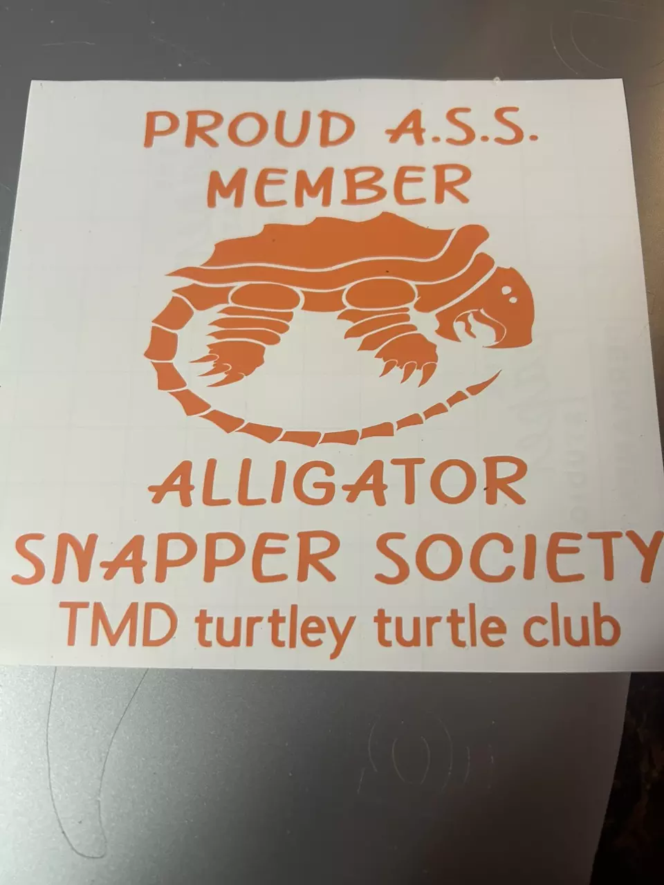 Alligator snapper society sticker thumbnail