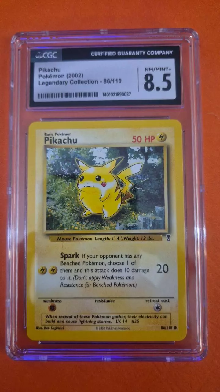 Pikachu 86/110 - Legendary Collection - CGC 8.5 thumbnail