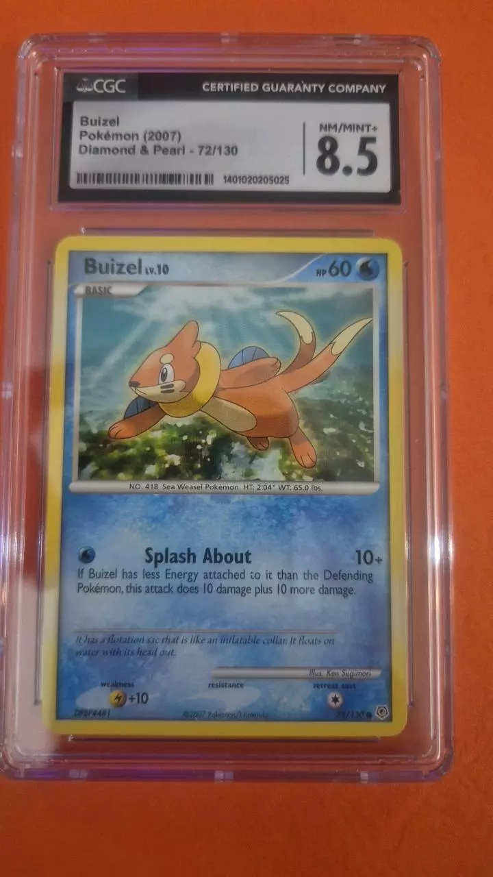Buizel 72/130 - Diamond & Pearl - CGC 8.5 thumbnail