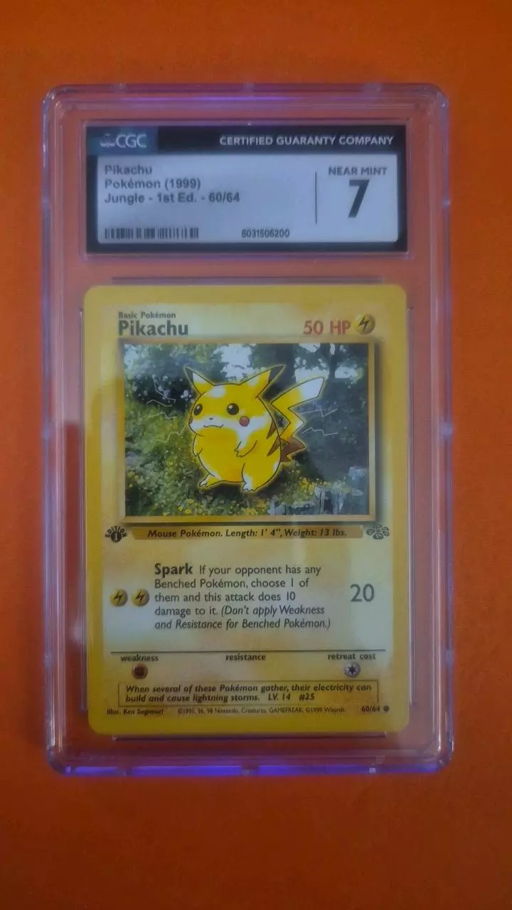 Pikachu 60/64 - Jungle - CGC 7 thumbnail