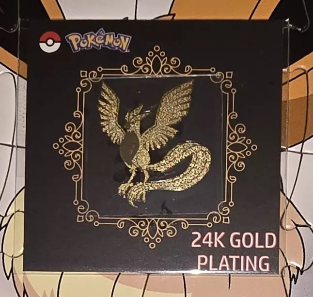 24k gold plated Sticker Articuno  thumbnail