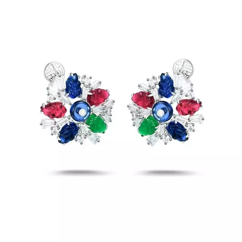 [Midnight Stars] 925 Sterling Silver & Zircon Earrings thumbnail