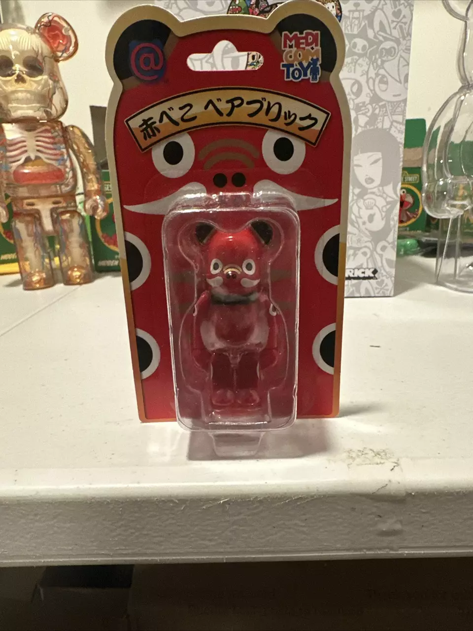 MEDICOM TOY BEARBRICK BE@RBRICK Lucky Cat Maneki Neko silver metallic 100% thumbnail