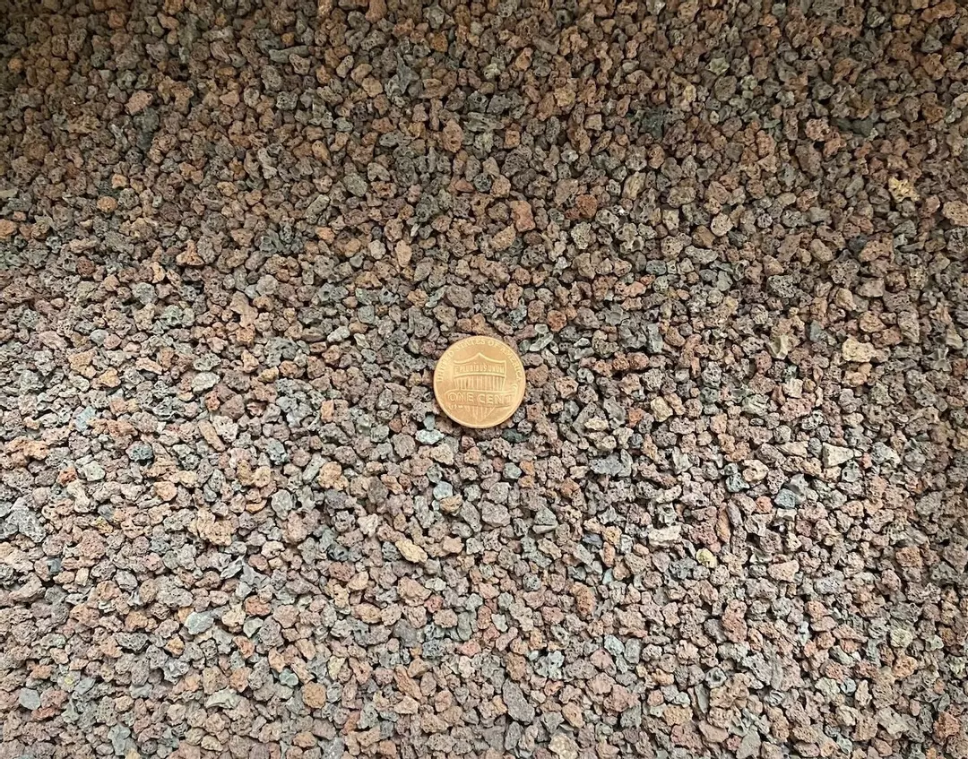 1QT - Cali-Bon Small Size 1/8"- 3/16" Pre Mixed Red/Black Lava for Cactus & Succulent, Bonsai Tree Soil Mix thumbnail