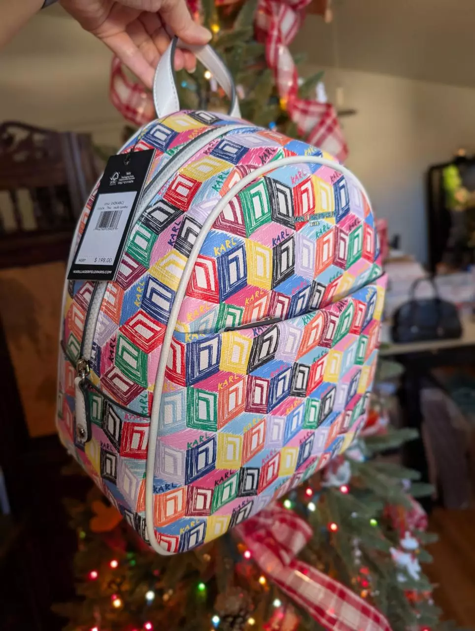 Karl Lagerfeld Multi Color Backpack NEW WITH TAG. thumbnail