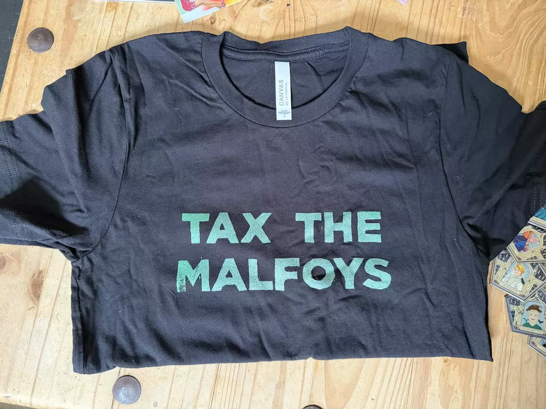 Tax the Malfoys T-shirt thumbnail