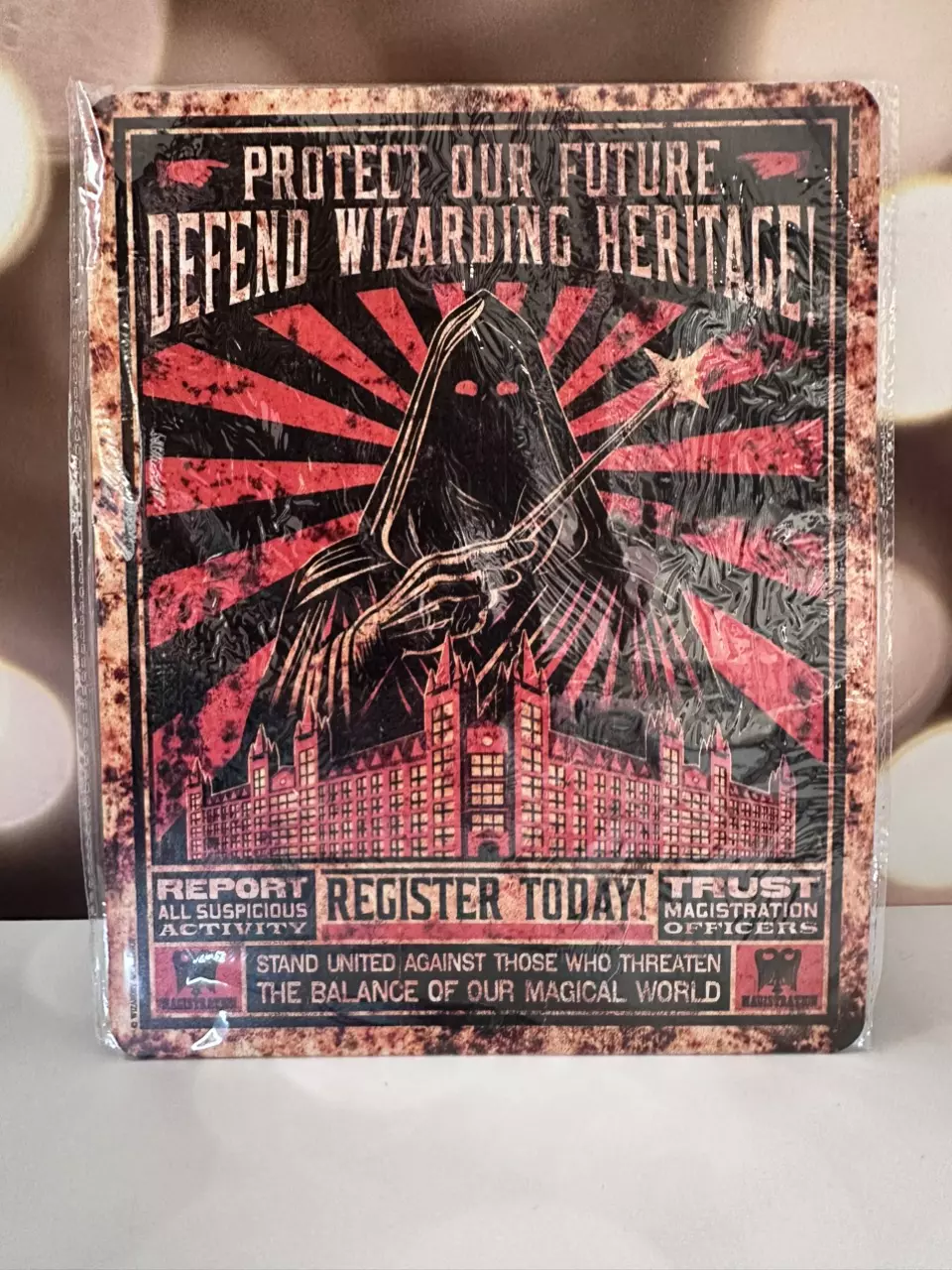 Merch:  Deatheater recruitment metal sign thumbnail