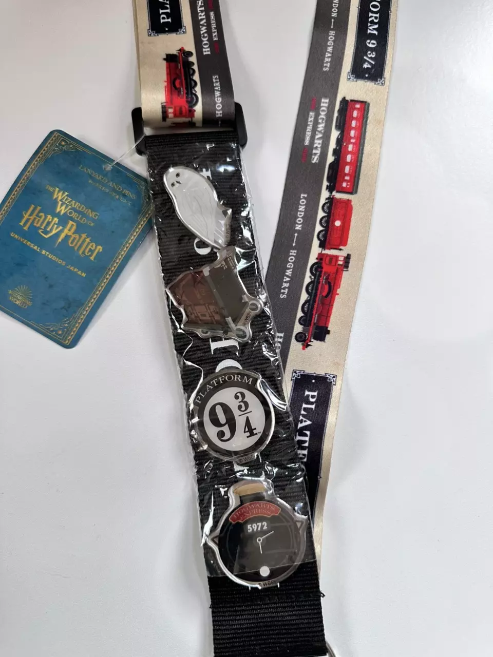 Merch:  Hogwarts Express lanyard and 4 pins thumbnail