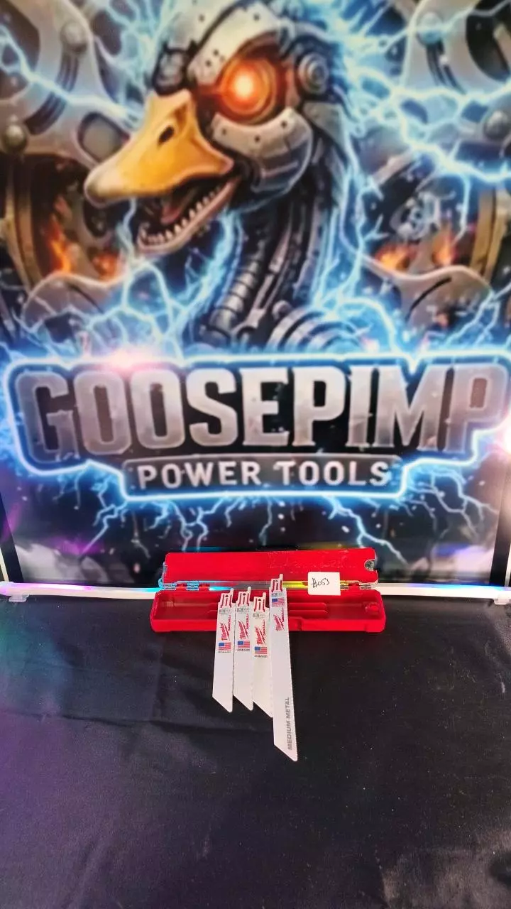 053 Milwaukee 4pc sawzall blade metal/wood/bi-metal - New thumbnail