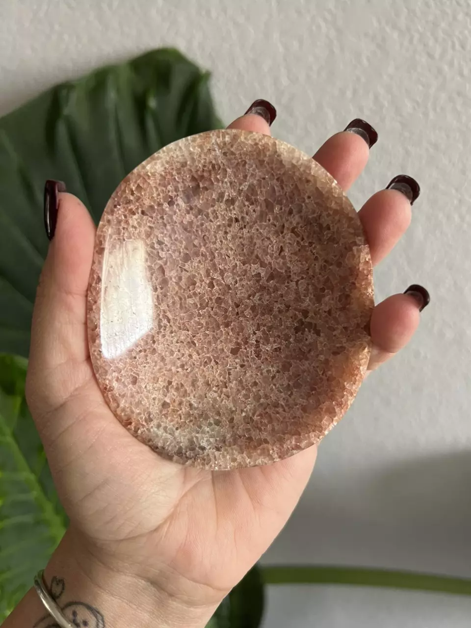 Strawberry Quartz Dish / Bowl 3.86in 5.6oz (A) thumbnail