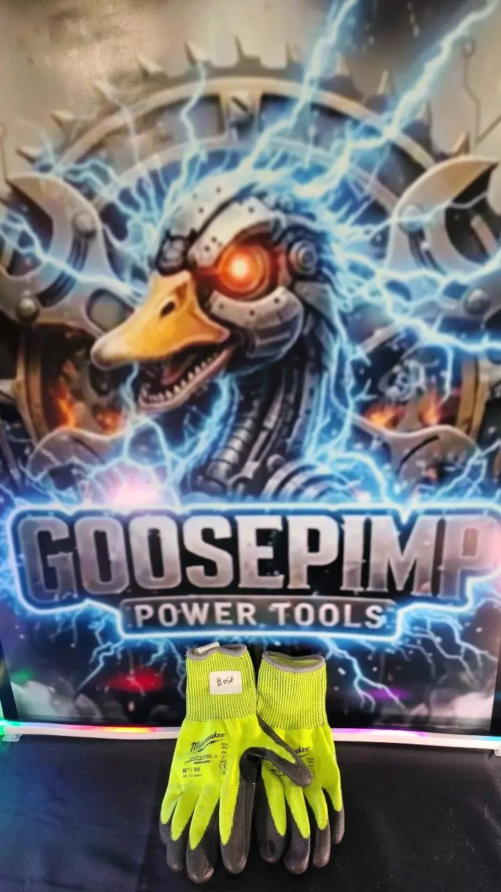 054 Milwaukee work gloves cut level 4, polyurethane smart swipe 8in/Med - new thumbnail